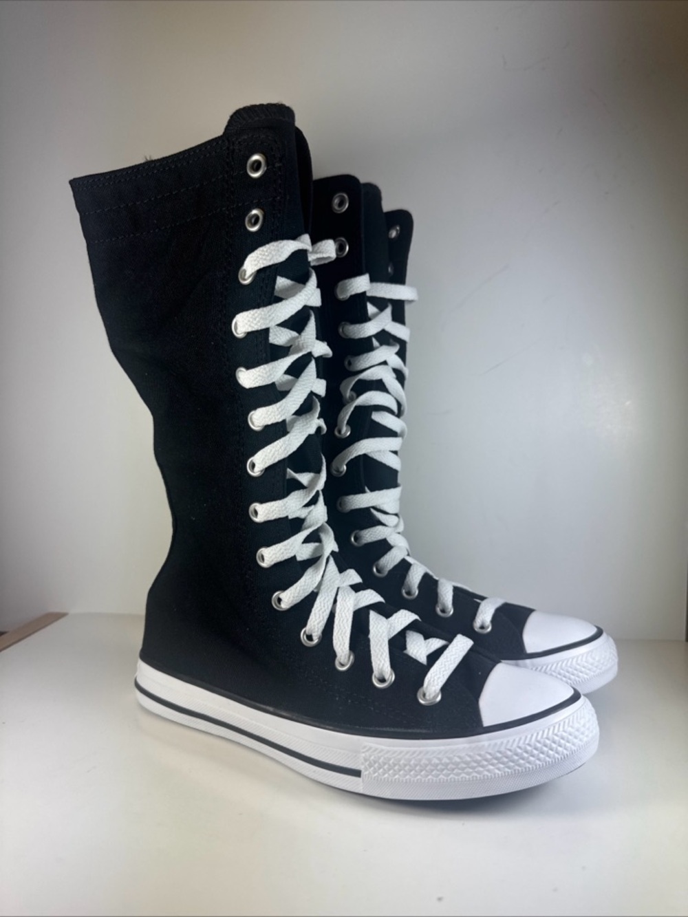 Converse Chuck Taylor All Star XX High Black White Lace-Up Size 3Y Kid’s Shoes